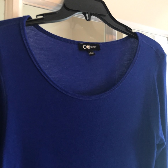 C Sport Cobalt Blue Ribbed Top. NEW - Picture 1 of 8